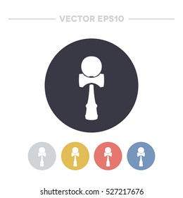 kendama icon. vector illustration