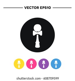 kendama icon. vector illustration
