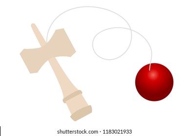 Kendama New Year's cards playground equipment icon