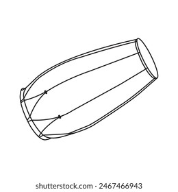 Kendang icon, traditional Indonesian musical instrument,vector illustration symbol design