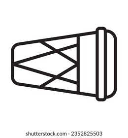 kendang icon vector illustration logo design