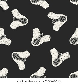kendo doodle seamless pattern background