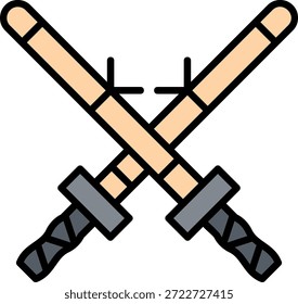 Nuevo Vector de diseño de iconos creativos de Kendo