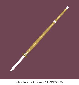 Kendo sword illustration 