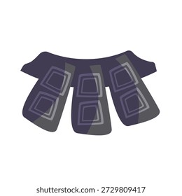 Ilustração do vetor do protetor de cintura de Kendo, vetor do ícone do guarda de cintura de kendo, clip art do protetor de corpo inferior de kendo, imagem vetorial do protetor de quadril de kendo
