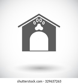 Kennel icon. Flat vector related icon for web and mobile applications. It can be used as - logo, pictogram, icon, infographic element. Vector Illustration.