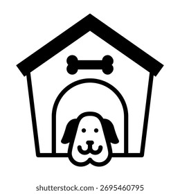 Icono de la perrera Estilo mixto Ilustración vectorial