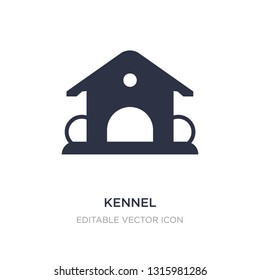 kennel icon on white background. Simple element illustration from Animals concept. kennel icon symbol design.