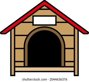Ein Zwinger einzeln auf Vektorgrafik.