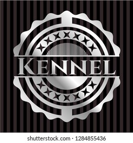 Kennel silvery emblem or badge