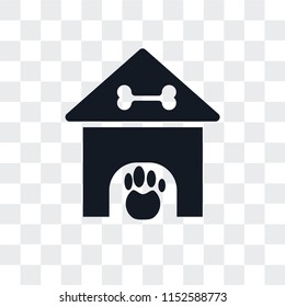 Kennel vector icon isolated on transparent background, Kennel logo concept