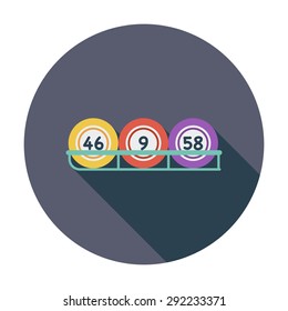 Keno. Flat vector icon for mobile and web applications. Vector illustration.
