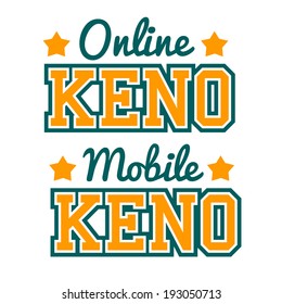 Keno Online Mobile Sign