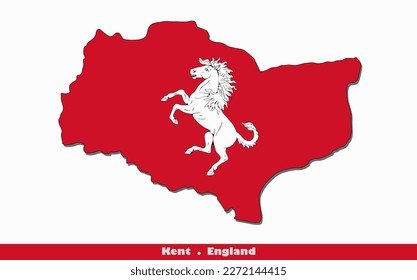 Flagge Kent County of England