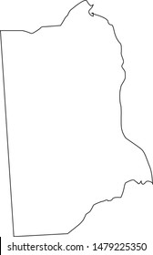 Kent County Map In The State Of Delaware