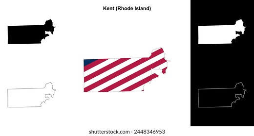 Mapa de Kent County (Rhode Island)
