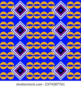 Kente cloth. African textile. Ethnic seamless pattern.tribal geometric print.
