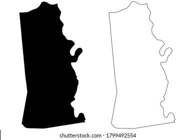 Kenton County, Kentucky (U.S. county, United States of America, USA, U.S., US) map vector illustration, scribble sketch Kenton map