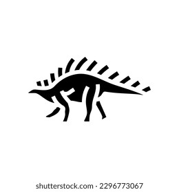 kentrosaurus dinosaur animal glyph icon vector. kentrosaurus dinosaur animal sign. isolated symbol illustration