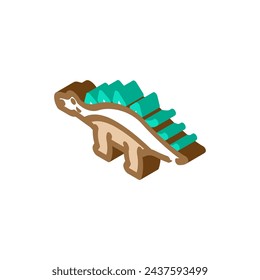 kentrosaurus dinosaur animal isometric icon vector. kentrosaurus dinosaur animal sign. isolated symbol illustration