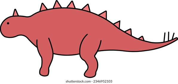 Kentrosaurus dinosaur extinct Jurassic animal Outline