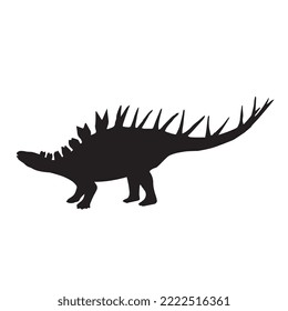 Kentrosaurus Dinosaur Vector Illustration Silhouette