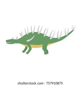 Kentrosaurus icon. Cartoon illustration of kentrosaurus icon for web