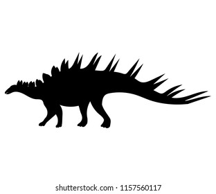 Kentrosaurus silhouette dinosaur jurassic prehistoric animal