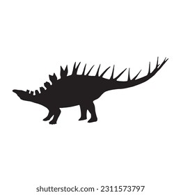 Kentrosaurus silhouette dinosaur jurassic prehistoric animal