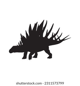 Kentrosaurus silhouette dinosaur jurassic prehistoric animal