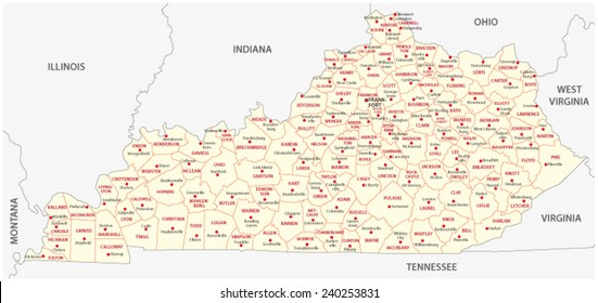 859 Kentucky And Indiana Map Images, Stock Photos & Vectors | Shutterstock