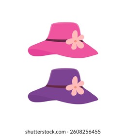 Kentucky derby hats design vector flat modern isolated illustration