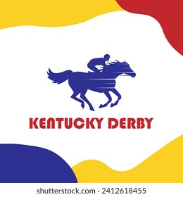 kentucky derby slogan, typography graphic design, vektor illustration, for t-shirt, background, web background, poster and more.