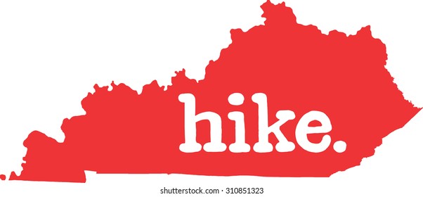Kentucky hike state vector sign