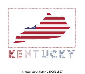 Kentucky Logo Map Kentucky Us State Stock Vector (Royalty Free ...