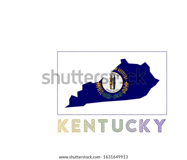 Kentucky Logo Map Kentucky Us State Stock Vector (Royalty Free ...