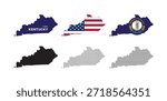 kentucky map. kentucky state maps in various types