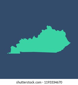 Kentucky map vector