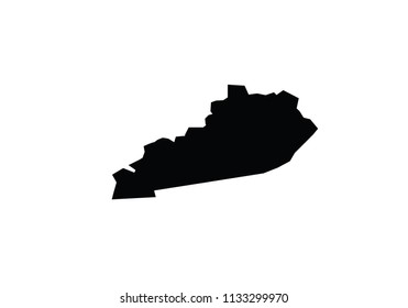 Kentucky Map Vector Editable Maps Stock Vector (royalty Free) 1903150465