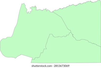 Kentucky State Carlisle County vector Census Tract polygon based on Tiger 2020 Census Data
