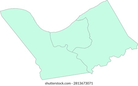 Kentucky State Carroll County vector Census Tract polygon based on Tiger 2020 Census Data