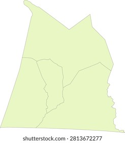 Kentucky State Clinton County vector Census Tract polygon based on Tiger 2020 Census Data