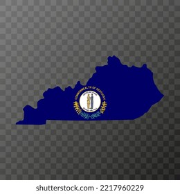 Kentucky state flag. Vector illustration.