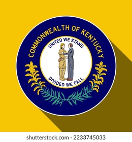 Kentucky state flag. Vector illustration.