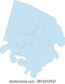 Kentucky State Jessamine County vector Census Tract polygon based on Tiger 2020 Census Data