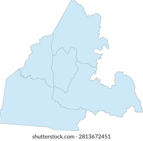 Kentucky State Larue County vector Census Tract polygon based on Tiger 2020 Census Data