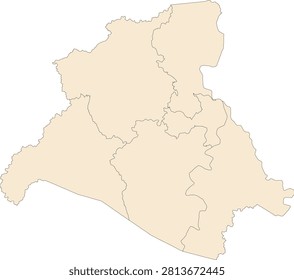 Kentucky State Lawrence County vector Census Tract polygon based on Tiger 2020 Census Data
