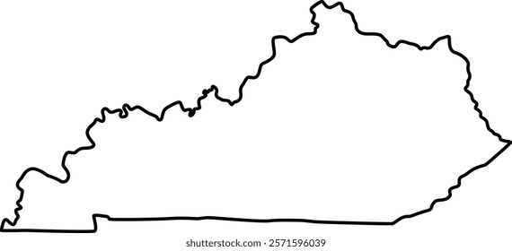 Kentucky State Map icon design