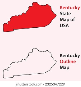 kentucky state map of usa