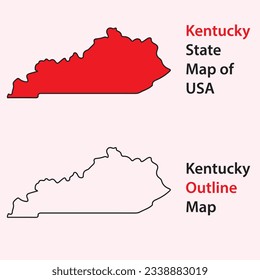 kentucky state map of usa